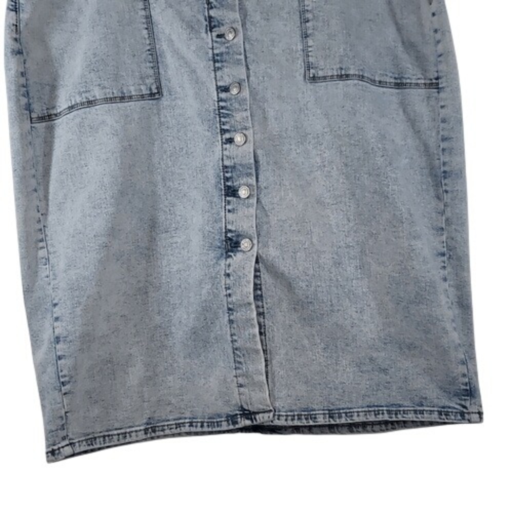 Sonoma Light Blue Denim Pencil Midi Skirt - Picture 3 of 12